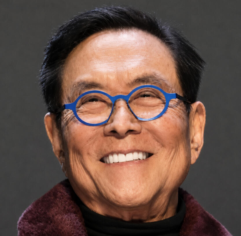 Robert Kiyosaki Portrait of Personal Finance Guru, Robert Kiyosaki, best known for his book Rich Dad Poor Dad.