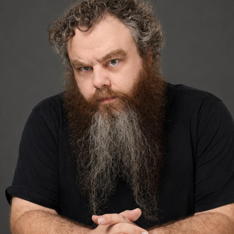 Patrick Rothfuss Portrait of fantasy author Patrick Rothfuss, best known for his book, The Name of the Wind.